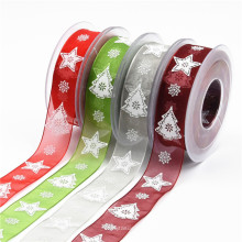 Christmas Ribbon New Fashion Organza Ribbon tulle for decoration or gift packing 2020 Trimming